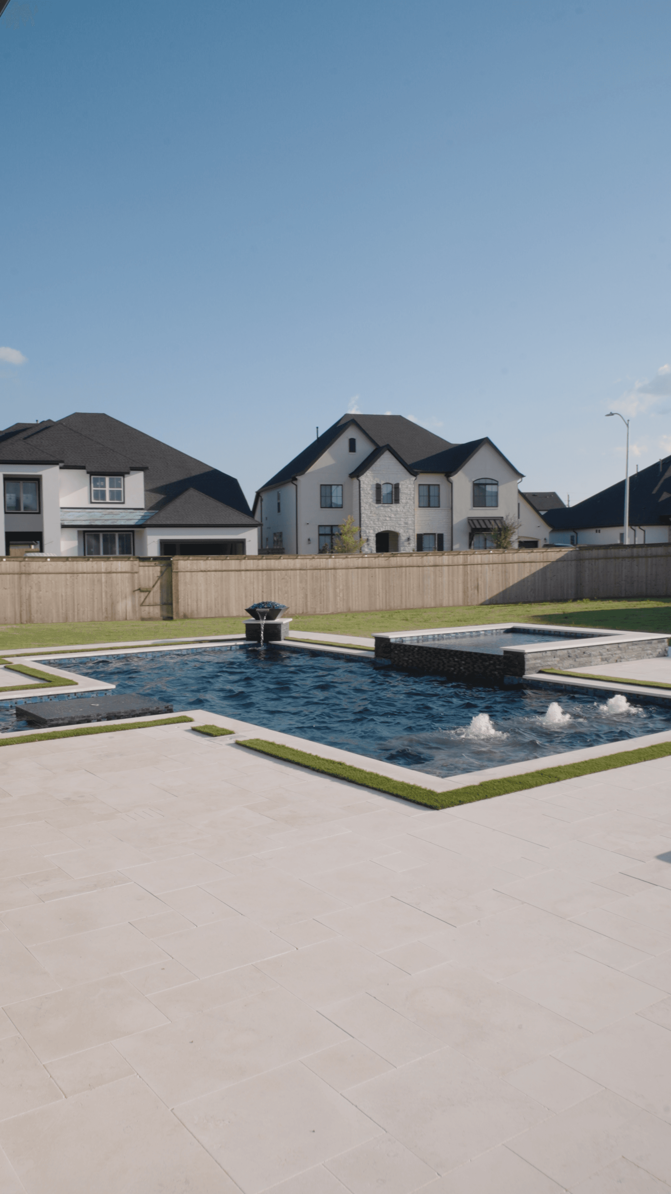 Luxury outdoor patio seating area